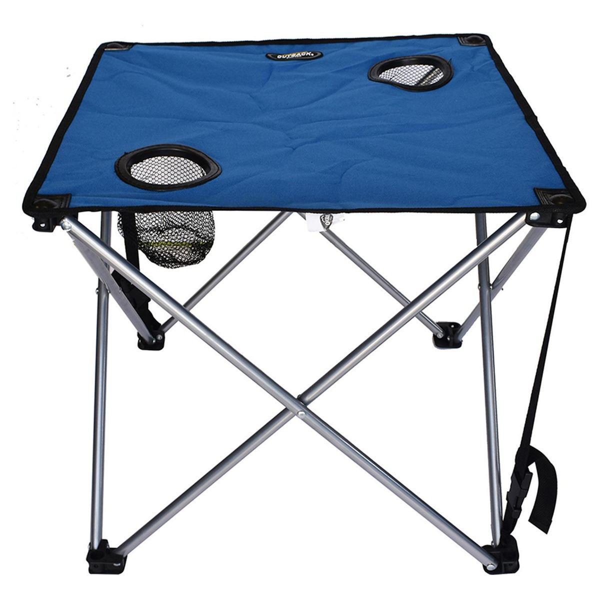 Mesa Plegable Lona Cuadrada 48 cm Azul, marca GENERICO - Foto 2