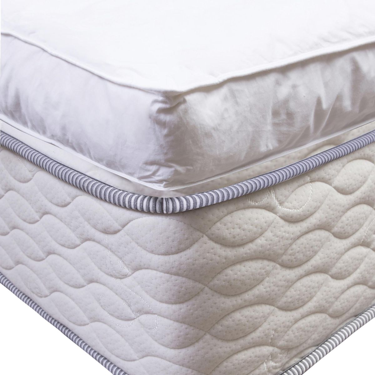 CANNON - Cubrecolchón Hipoalergénico King Blanco