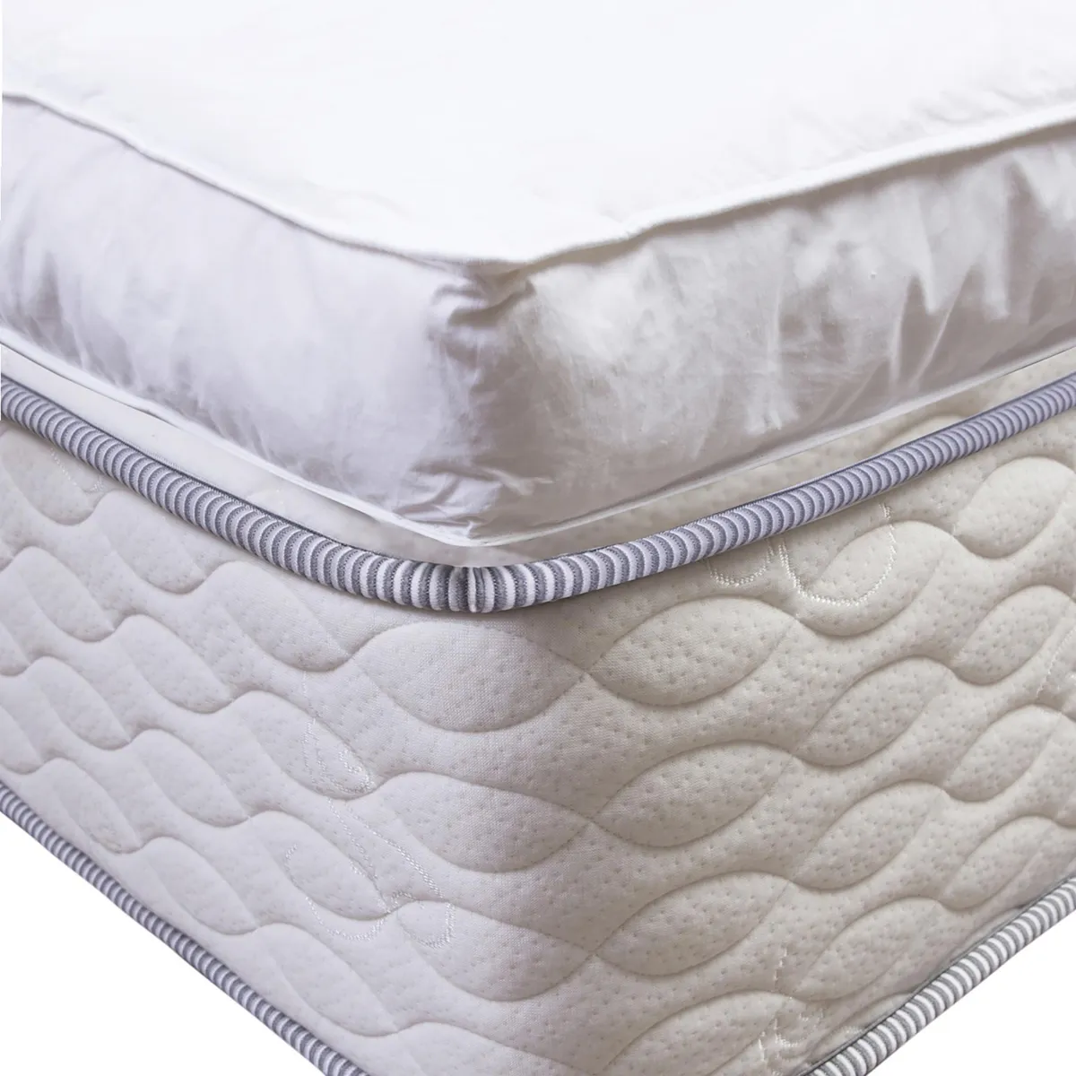 CANNON - Cubrecolchón Hipoalergénico King Blanco