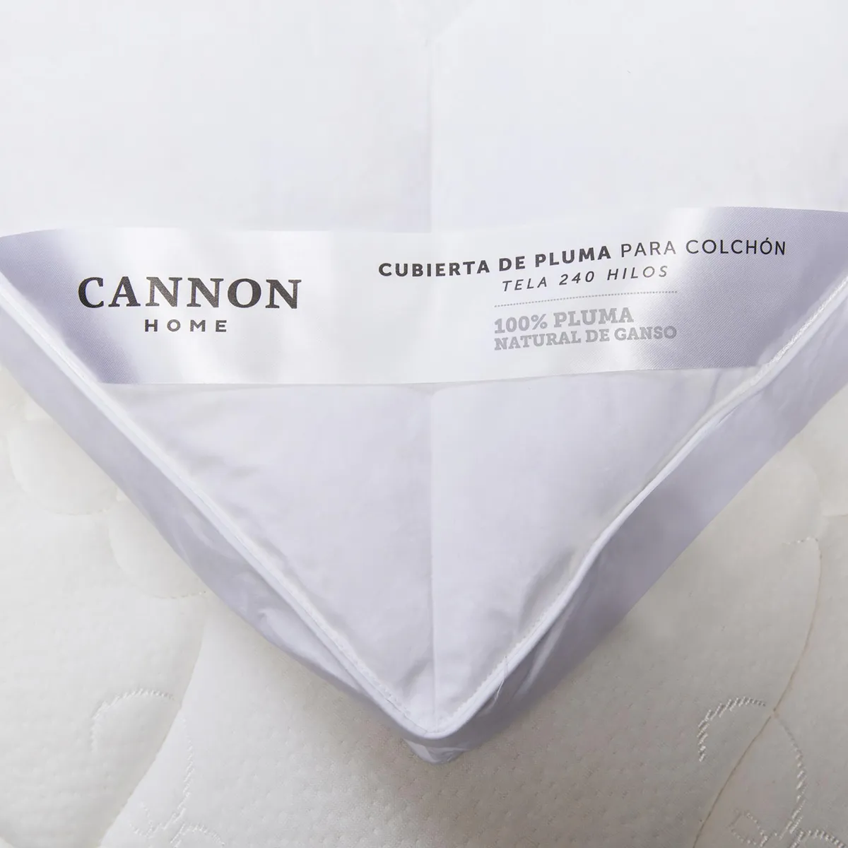 CANNON - Cubrecolchón Hipoalergénico King Blanco