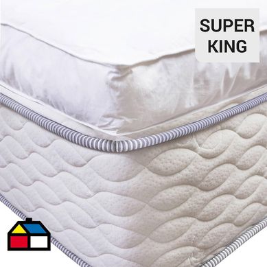 Cubrecolchn hipoalergnico Sper king blanco