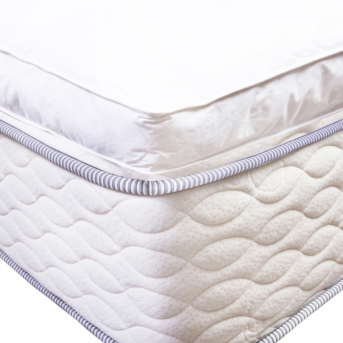 CANNON - Cubrecolchón Hipoalergénico 1 plaza Blanco