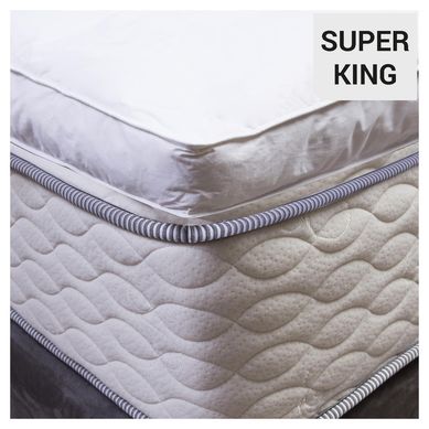 Cubrecolchn hipoalergnico Sper king blanco