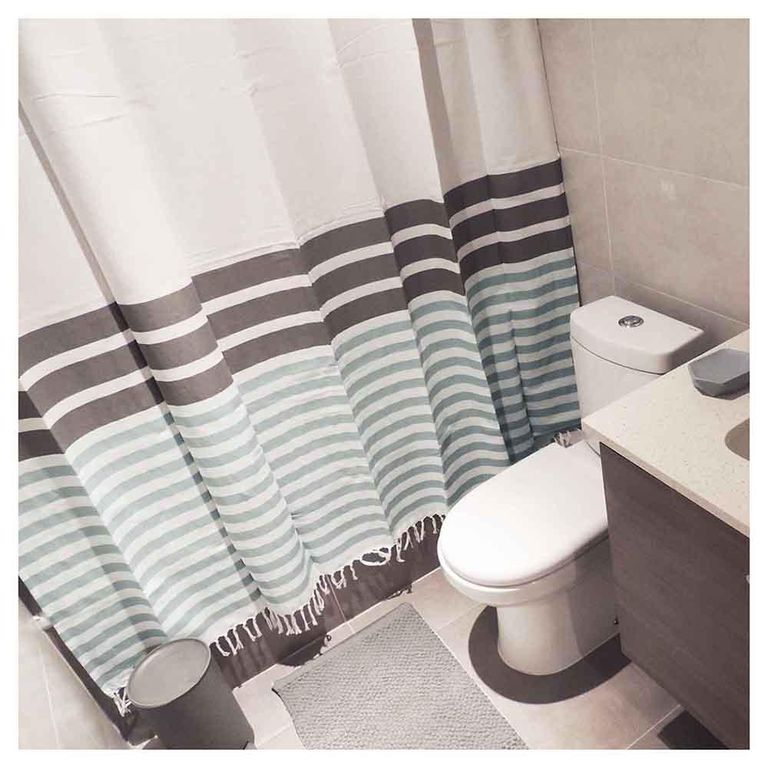 Cortina De baño 180x180 cm Multicolor