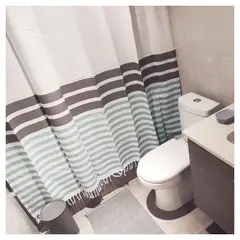 DECO EXPRESS - Cortina De baño 180x180 cm Multicolor