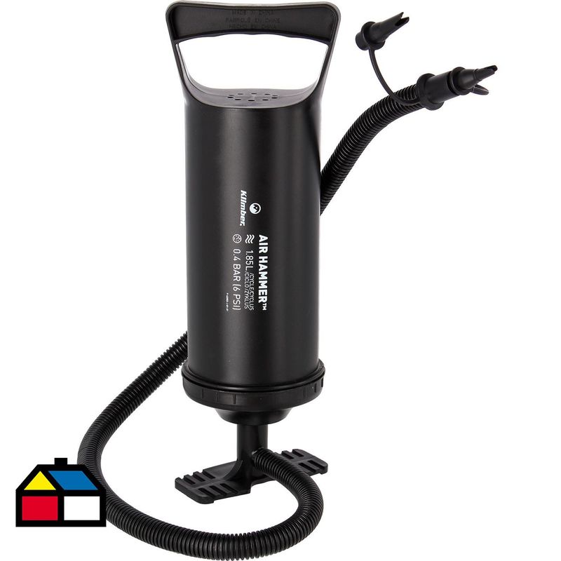 KLIMBER - Inflador Manual. Negro