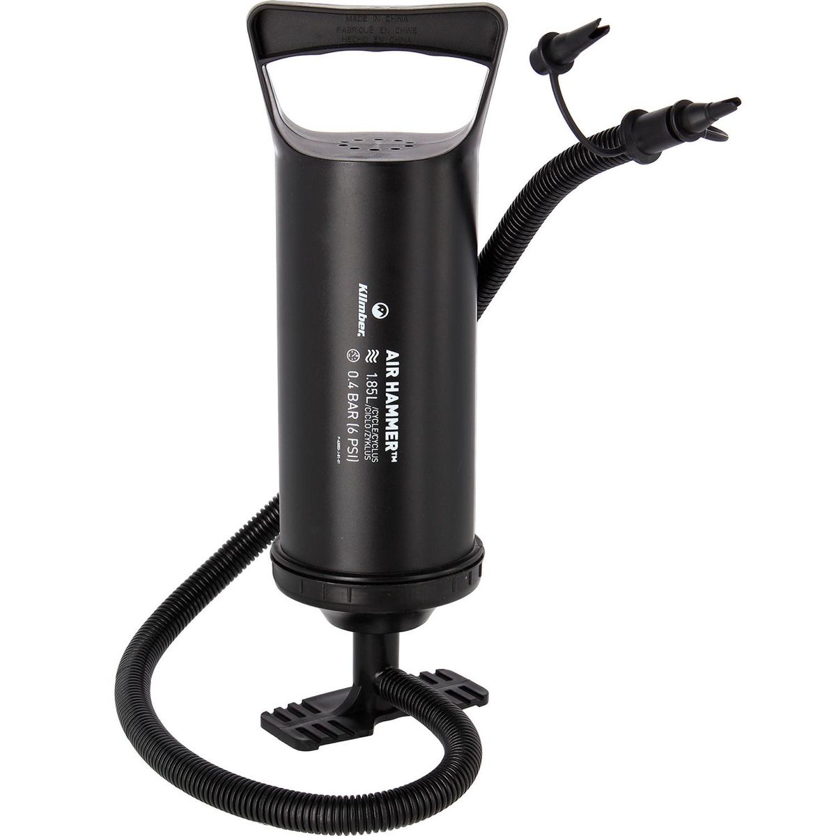KLIMBER - Inflador Manual. Negro