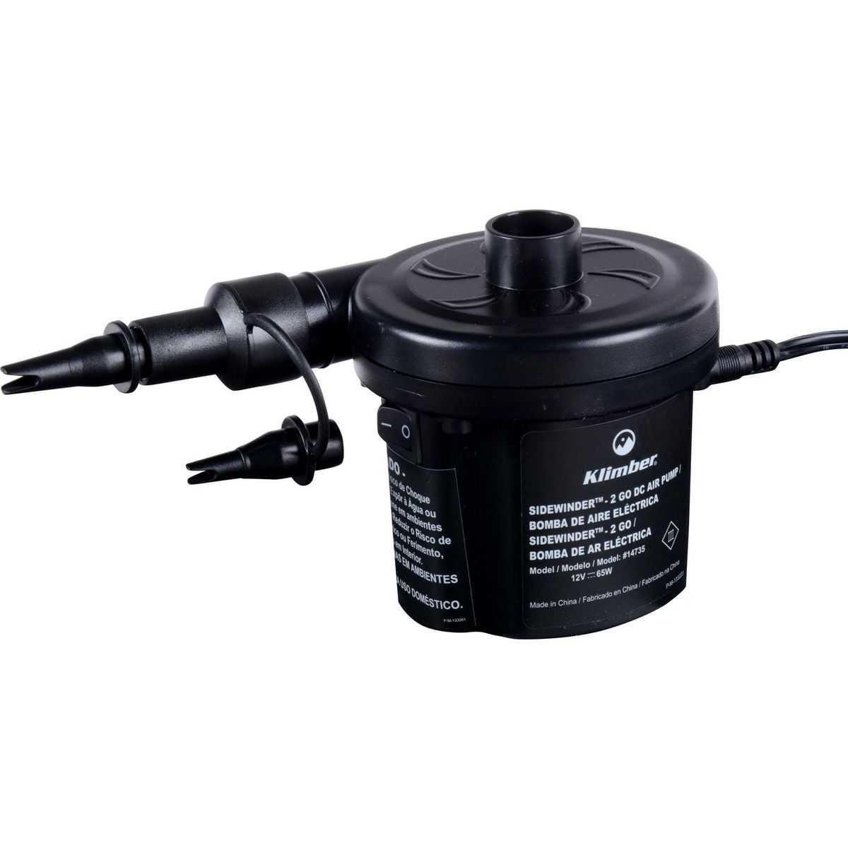 Inflador Eléctrico. Negro, marca KLIMBER - Foto 2