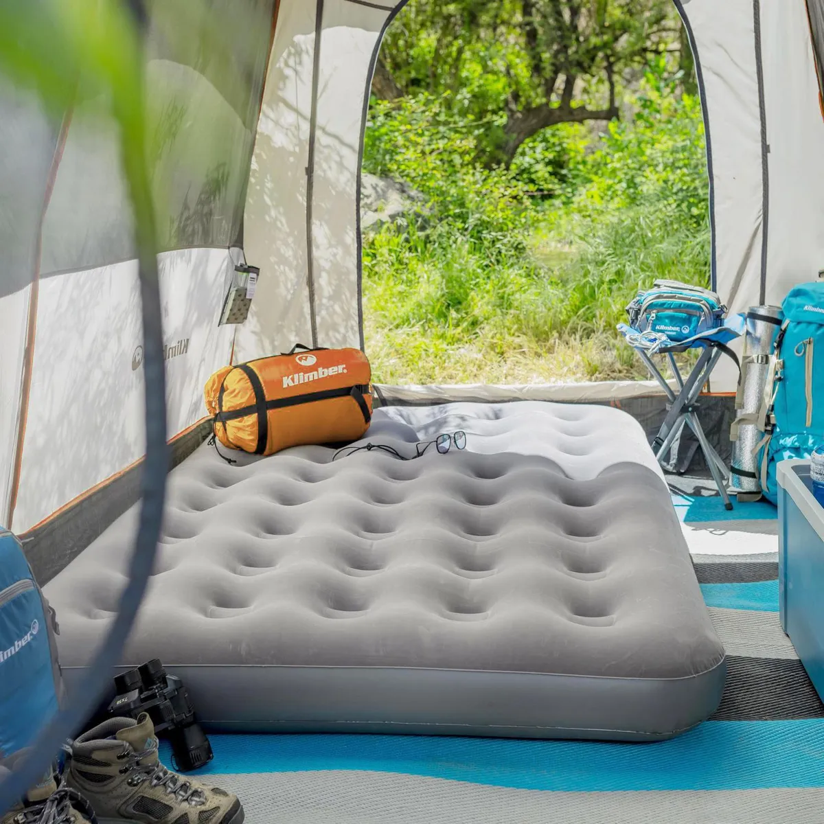 KLIMBER - Colchón Inflable Manual Doble