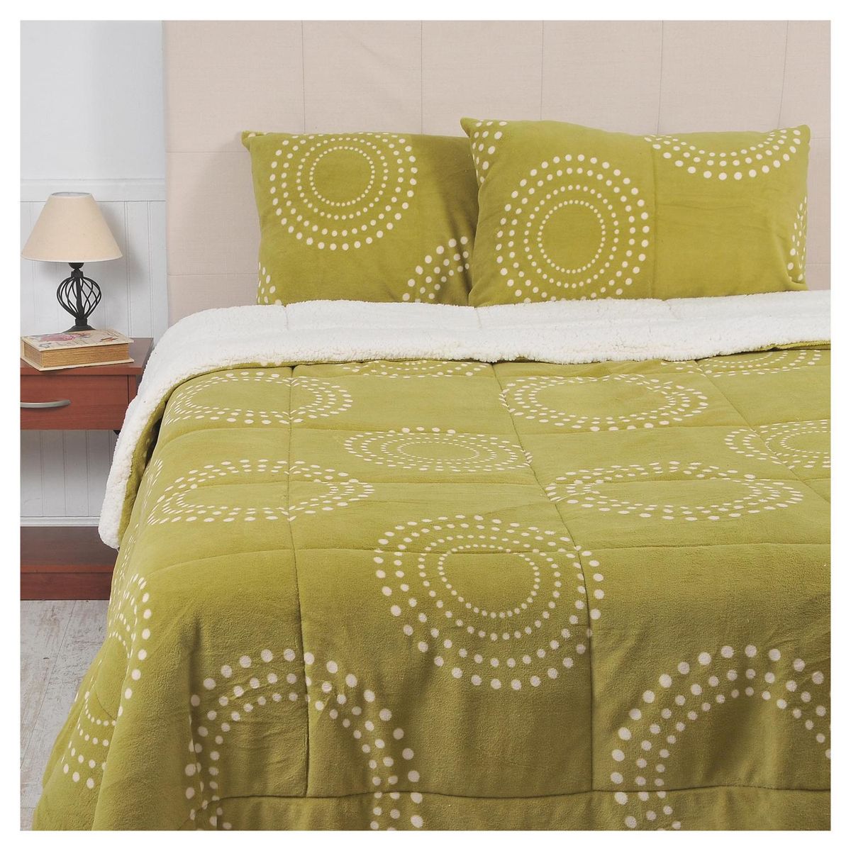 MASHINI - Cubrecama King Copahue Pistacho