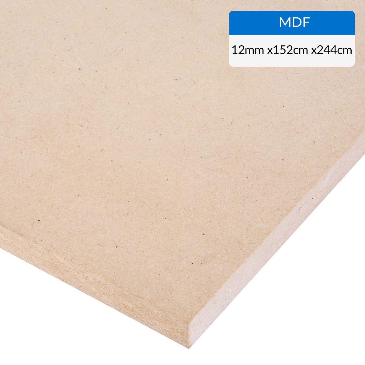 GENERICO - MDF Desnudo Natural 12 mm 152x244 cm