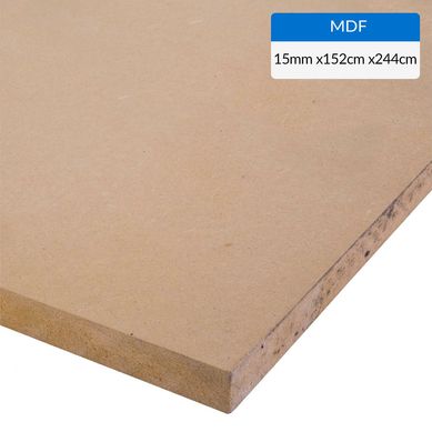 MDF Desnudo Natural 15 mm 152x244 cm