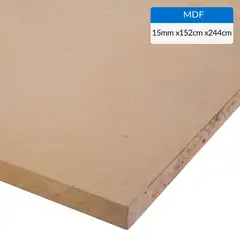 GENERICO - MDF Desnudo Natural 15 mm 152x244 cm