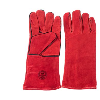 Guante de soldador Rojo