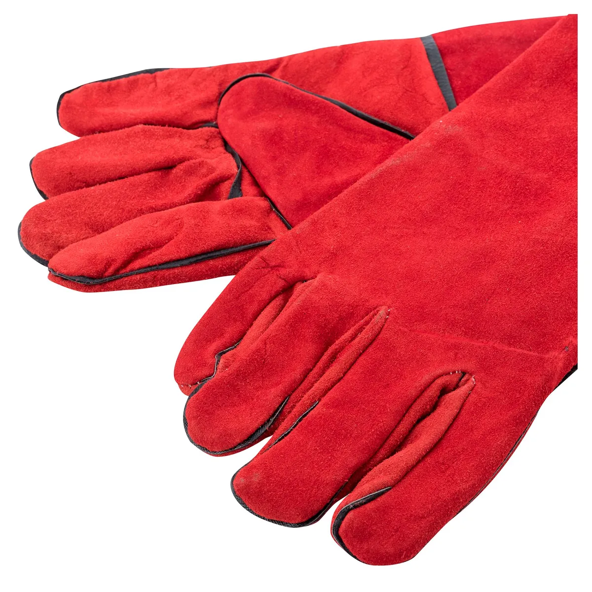 REDLINE - Guante Soldador Descarne Rojo de Cuero Talla única Rojo