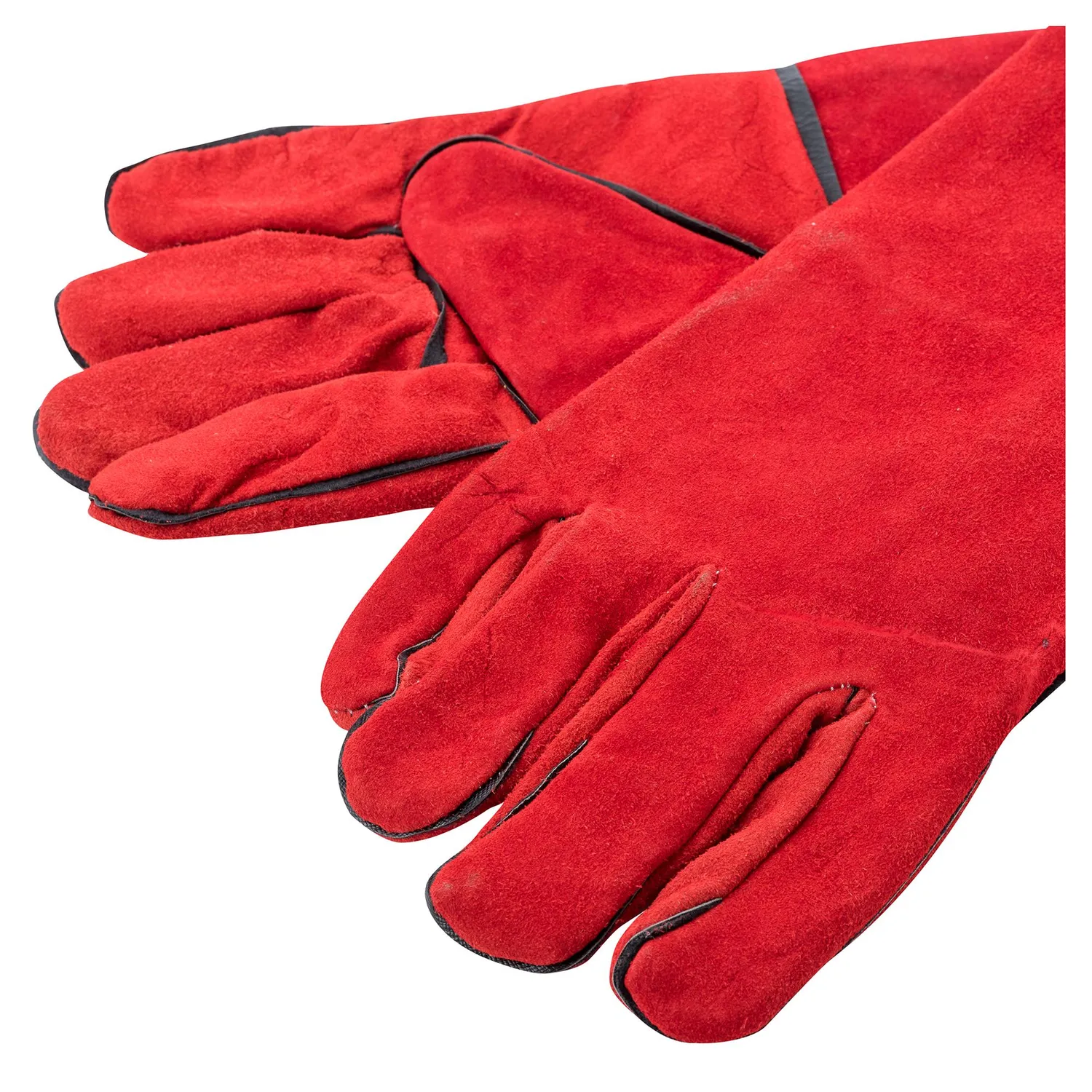 REDLINE - Guante Soldador Descarne Rojo de Cuero Talla única Rojo