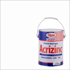 SIPA - Pintura para techo a base de agua satinado 1 gl blanco