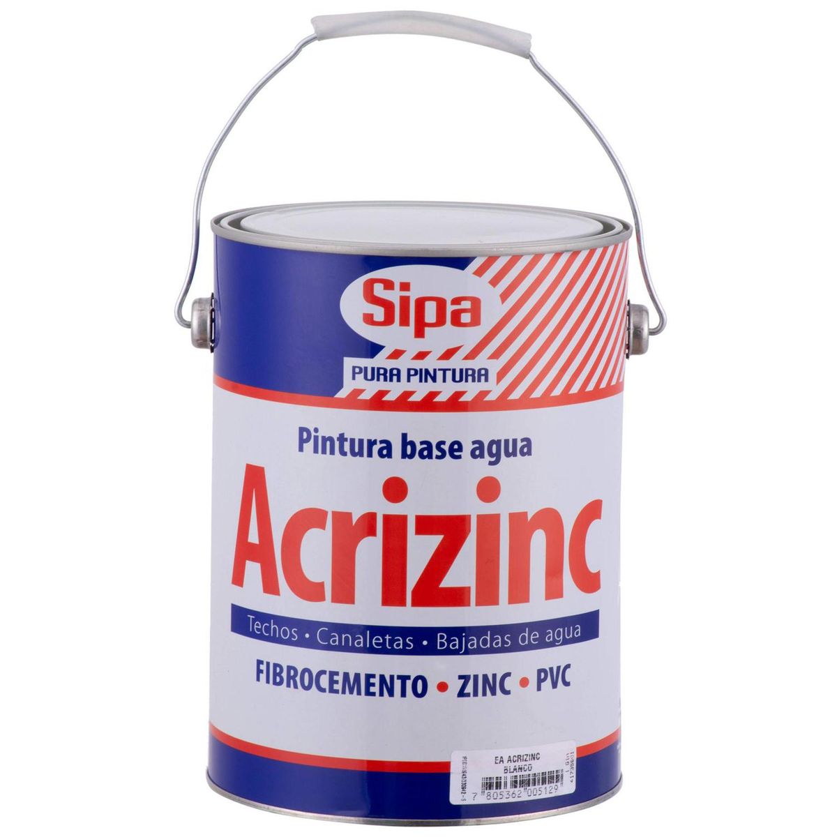 SIPA - Pintura para Techos Base Agua Lata 1 galón(es) Mate Blanco