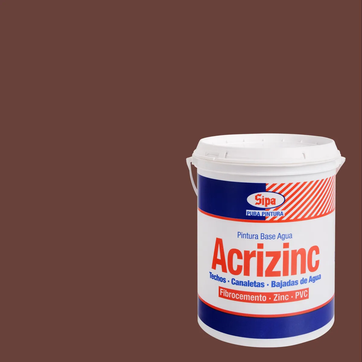 SIPA - Pintura para Techos Base Agua Lata 1 galón(es) Mate Rojo