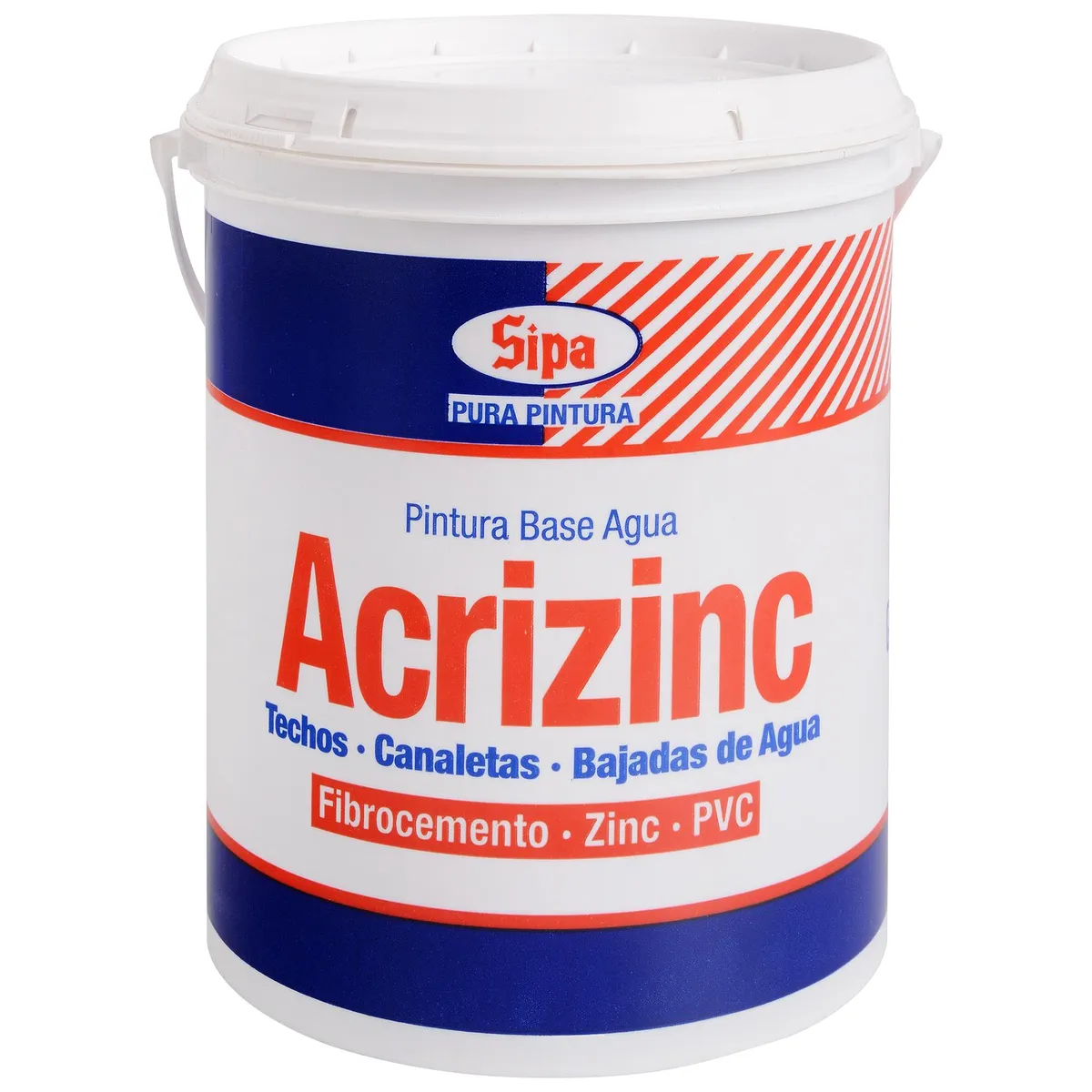 SIPA - Pintura para Techos Base Agua Lata 1 galón(es) Mate Rojo