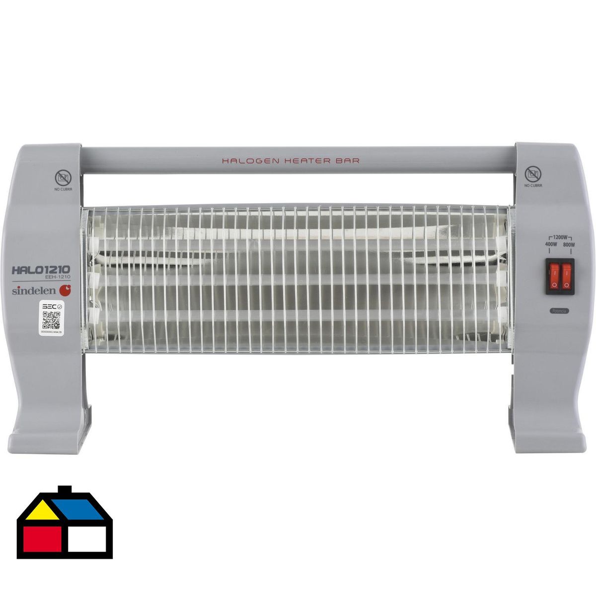 SINDELEN - Calefactor Halógeno Radiación EEH-1210 