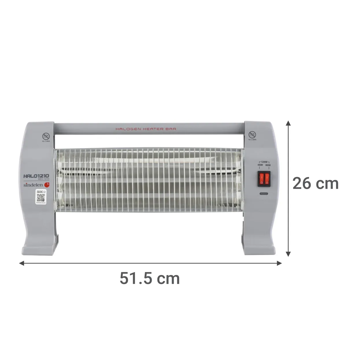 SINDELEN - Calefactor Halógeno Radiación EEH-1210 