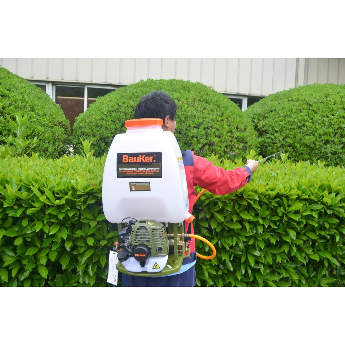 BAUKER - Pulverizador de combustión 25 litros