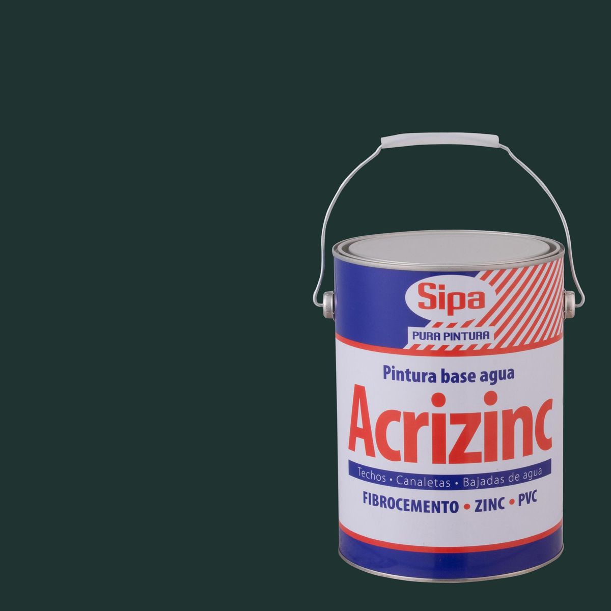 SIPA - Pintura para Techos Base Agua Lata 1 galón(es) Mate Verde musgo