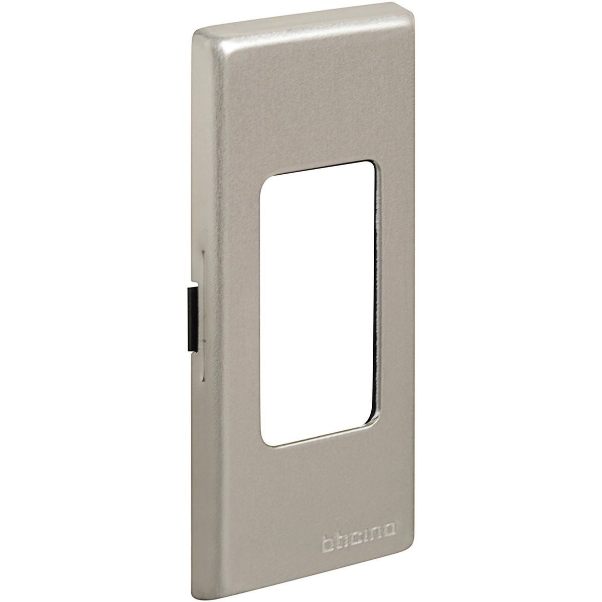 BTICINO - Placa 1 Modulo con Soporte Aluminio Oxidal