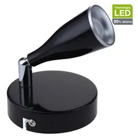 Apliqué Led Novo Plástico Negro