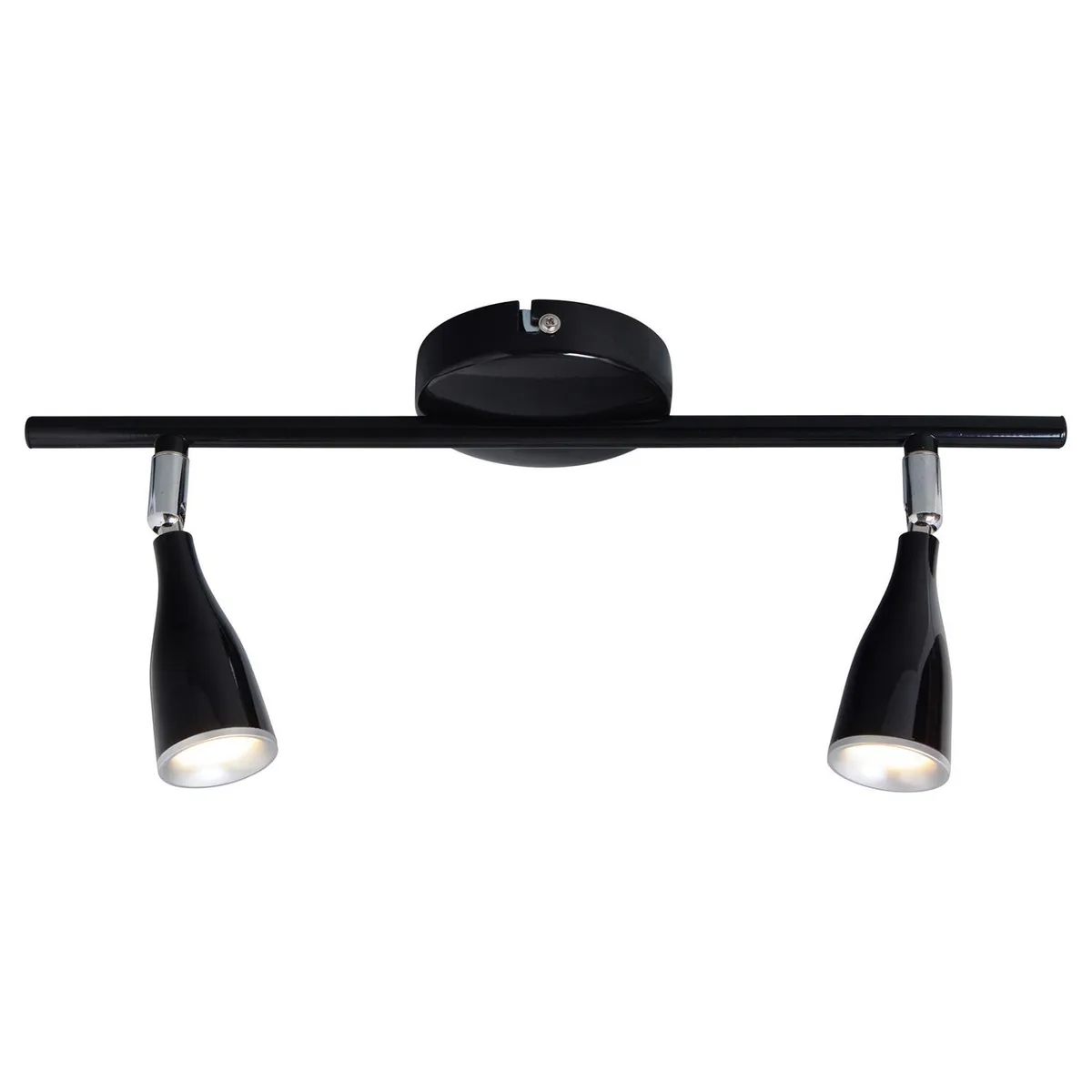 JUST HOME COLLECTION - Barra Led Novo 2 Luces Plástico Negro