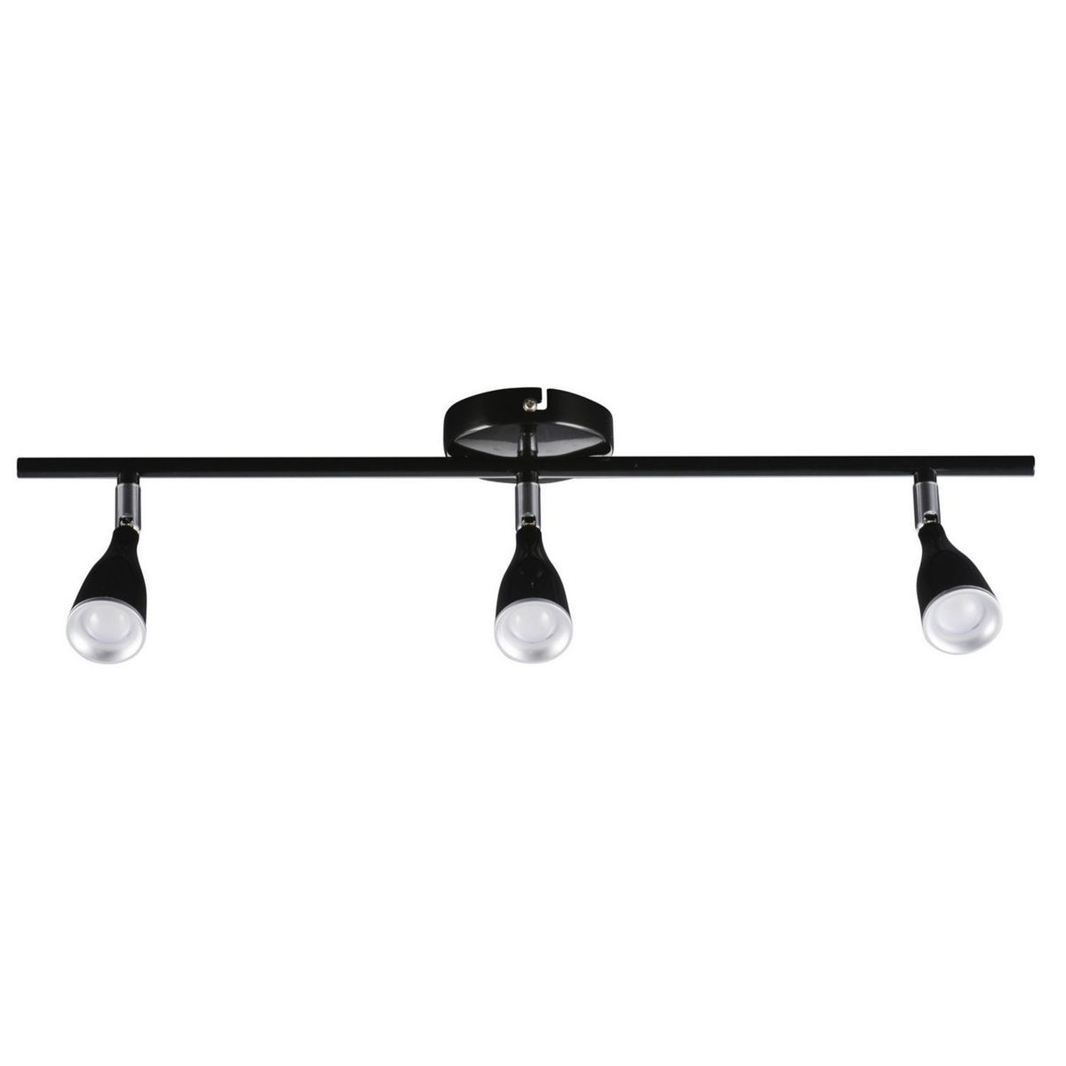 JUST HOME COLLECTION - Barra Led Novo 3 Luces Plástico Negro