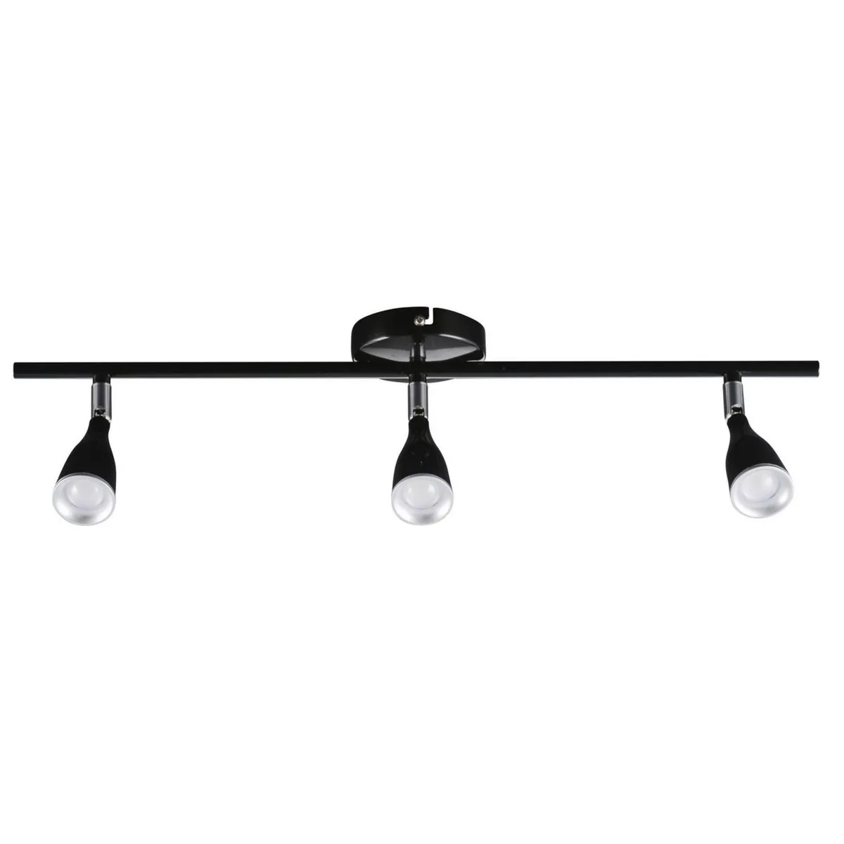 JUST HOME COLLECTION - Barra Led Novo 3 Luces Plástico Negro