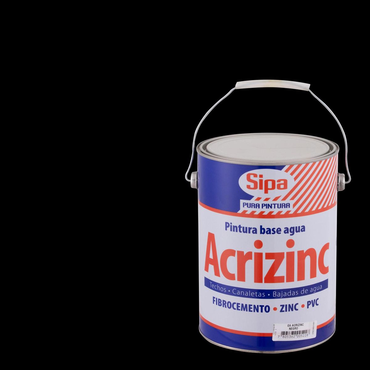 SIPA - Pintura para Techos Base Agua Lata 1 galón(es) Mate Negro