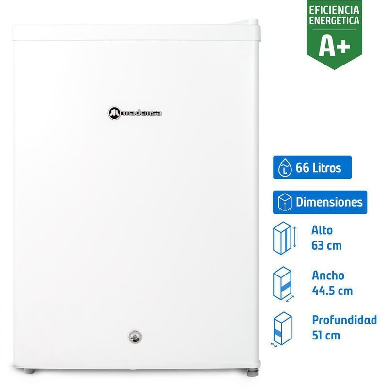MADEMSA - Minibar Frigobar  66 Litros Blanco MMB71B