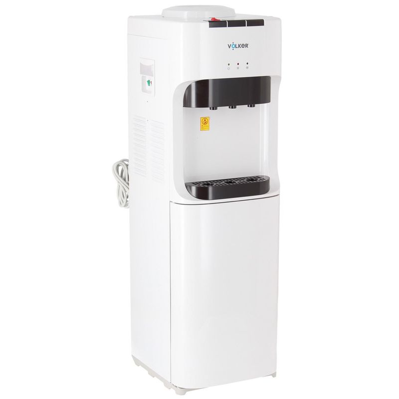 VOLKER - Dispensador de agua pedestal blanco con compresor