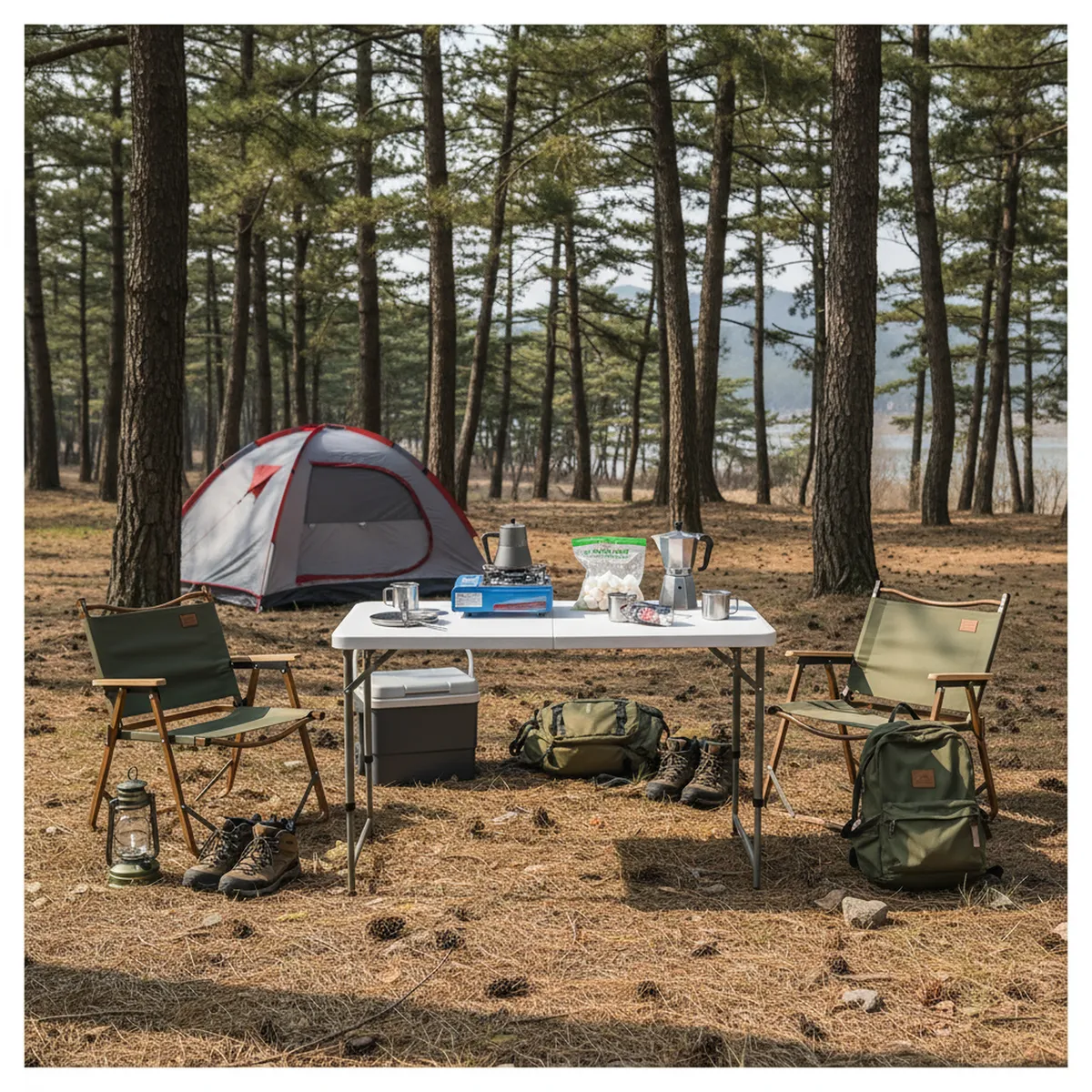 JUST HOME COLLECTION - Mesa Plegable Tipo Maleta Rectangular 120 cm Blanco