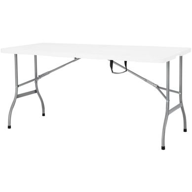 Mesa Plegable Tipo Maleta 152 cm blanco