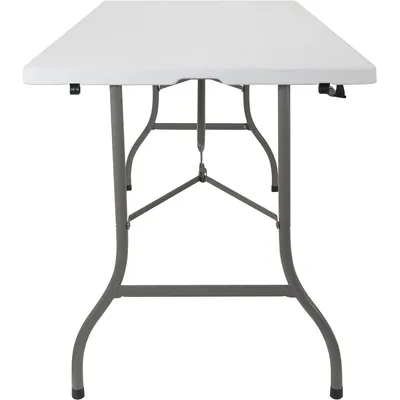 Imagen 2 del producto Mesa Plegable Tipo Maleta Rectangular 152 cm Blanco