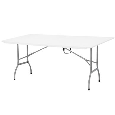 Mesa Plegable Tipo Maleta 180 cm blanco
