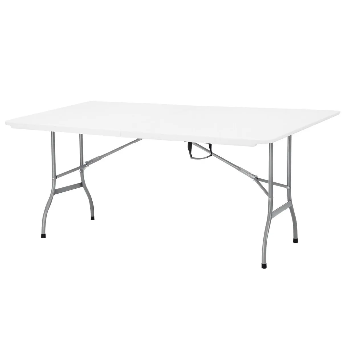 JUST HOME COLLECTION - Mesa Plegable Tipo Maleta Rectangular 180 cm Blanco