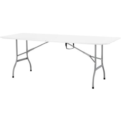 Mesa Plegable Tipo Maleta 244cm blanco
