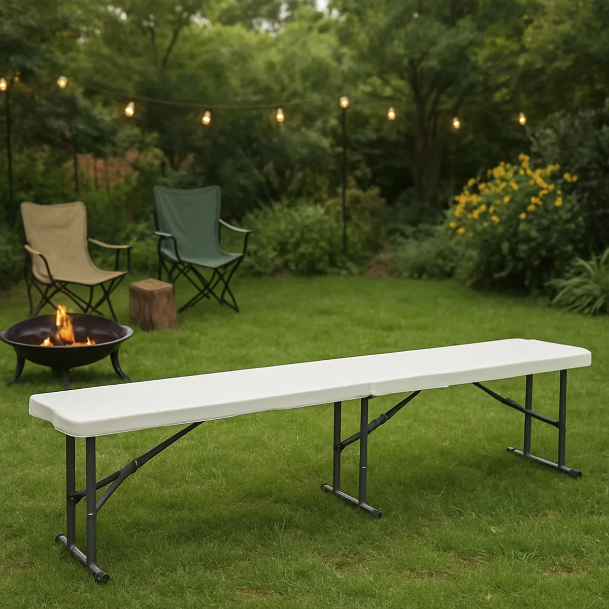 JUST HOME COLLECTION - Banqueta plegable tipo maleta 180 cm