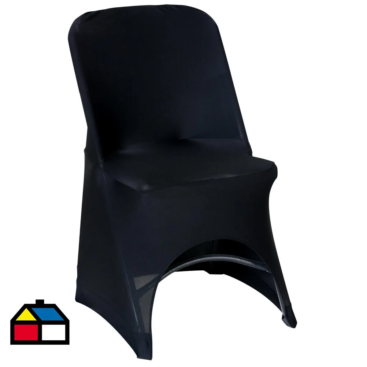 JUST HOME COLLECTION - Funda para Silla de Camping Rectangular 48x87x60 cm Poliéster Negro