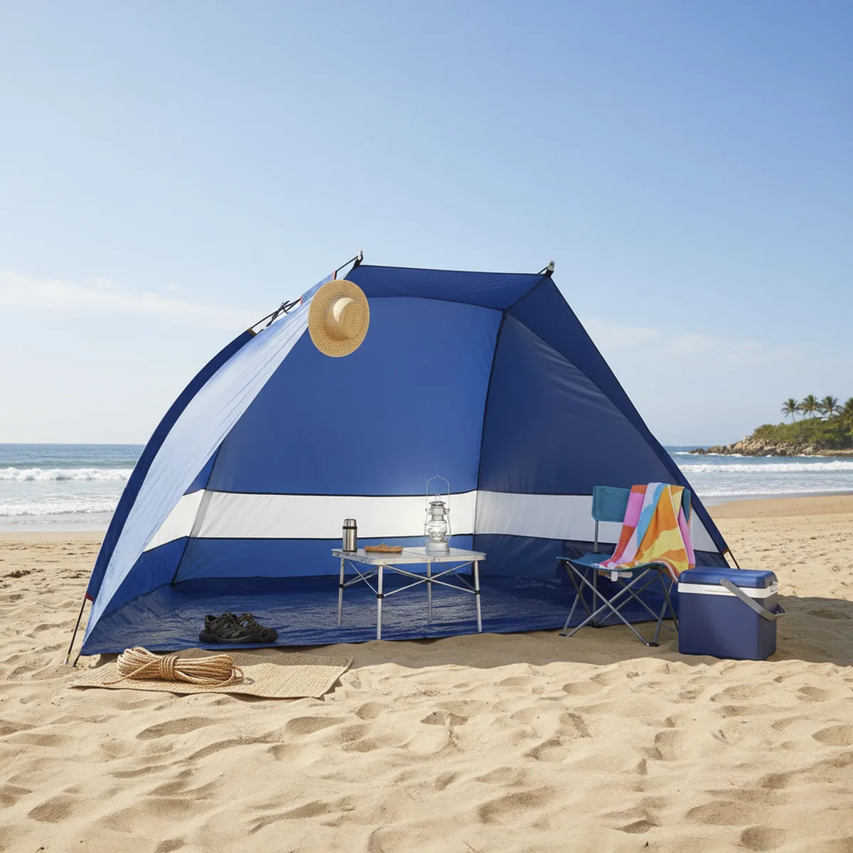 KLIMBER - Carpa para Playa con Protector UPF+50 120 cm 889872B 1 Personas Azul