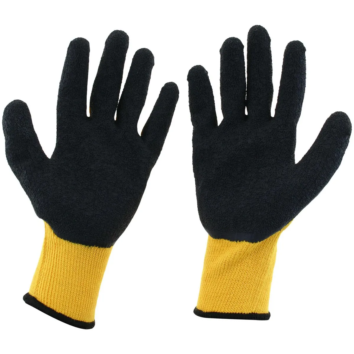 REDLINE - Guante Multiflex Multiuso de Algodón Talla única Amarillo/negro