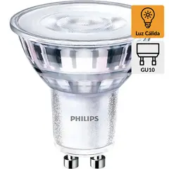 PHILIPS - Ampolleta 4.6 W GU10 395 lm Luz Cálida