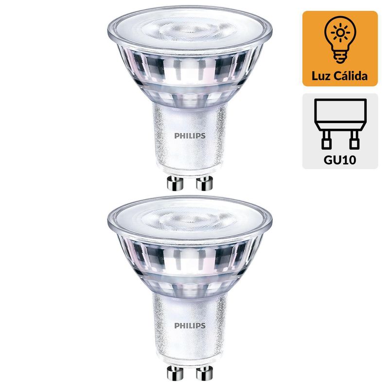 PHILIPS -  4.6 W 285 lm Luz Cálida
