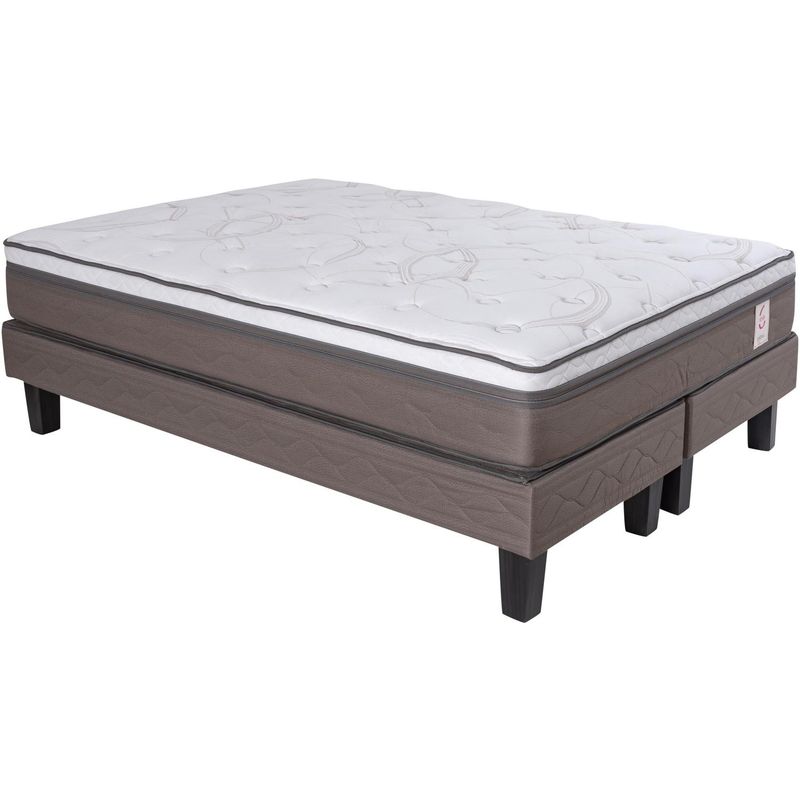 ROSEN - Cama King Europea New Style Blanco/Visón