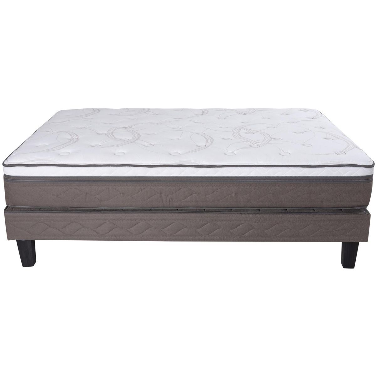 ROSEN - Cama King Europea New Style Blanco/visón